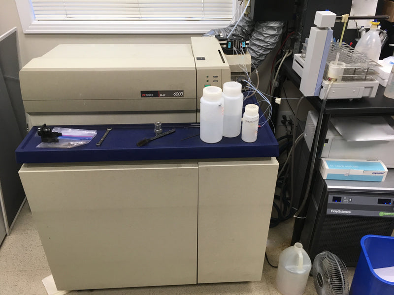 Perkin Elmer Elan 6000 ICP-MS (Inductively Coupled Plasma - Mass Spectrometer)