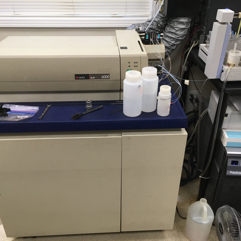 Perkin Elmer Elan 6000 ICP-MS (Inductively Coupled Plasma - Mass Spectrometer)