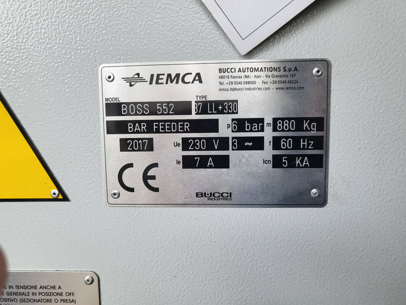 IEMCA BOSS 552 Bar Feeder