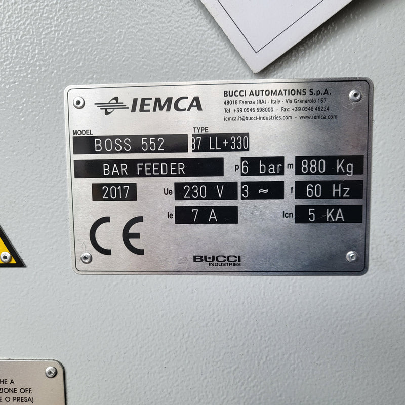 IEMCA BOSS 552 Bar Feeder