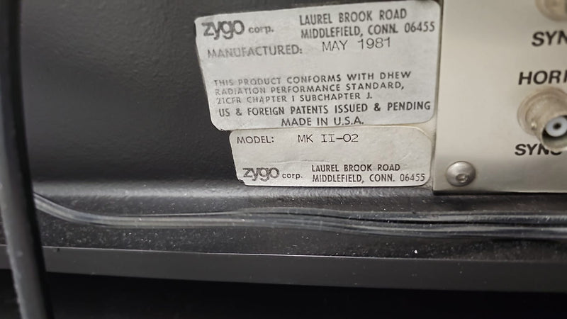 Zygo Mark II Interferometer