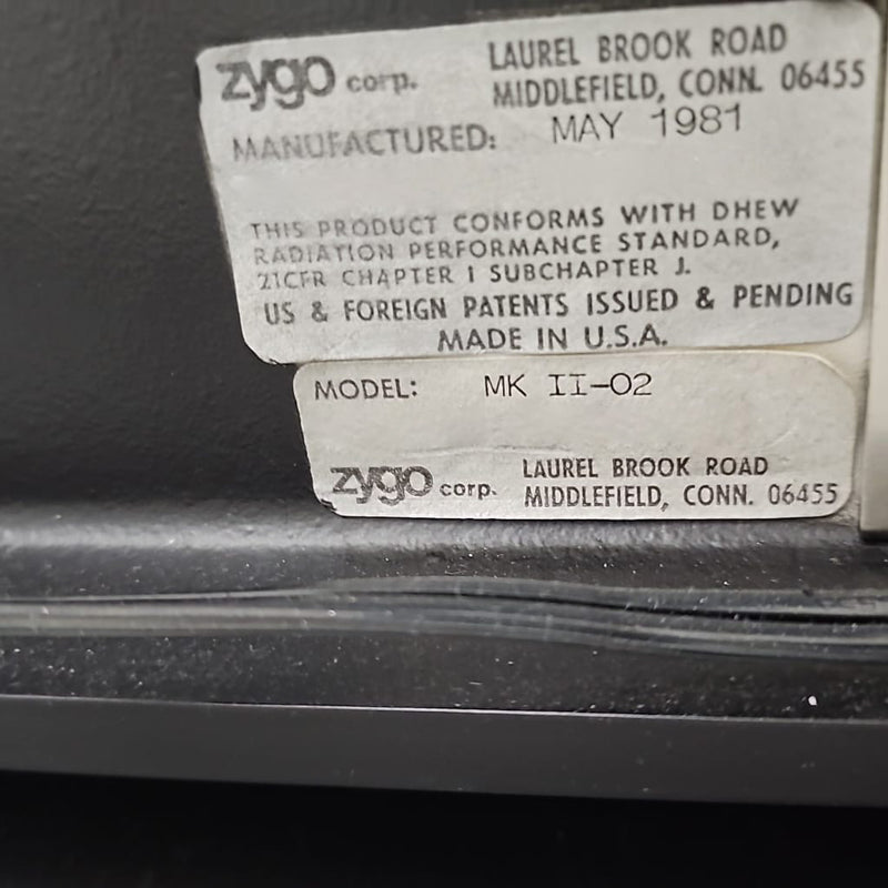 Zygo Mark II Interferometer