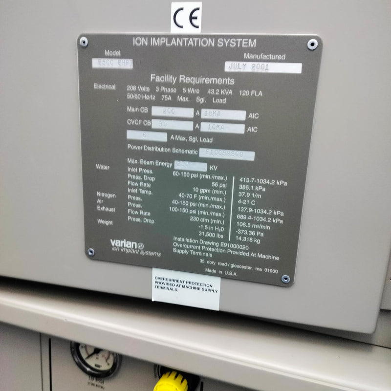 Varian EHPI 500 Medium Current Implanter