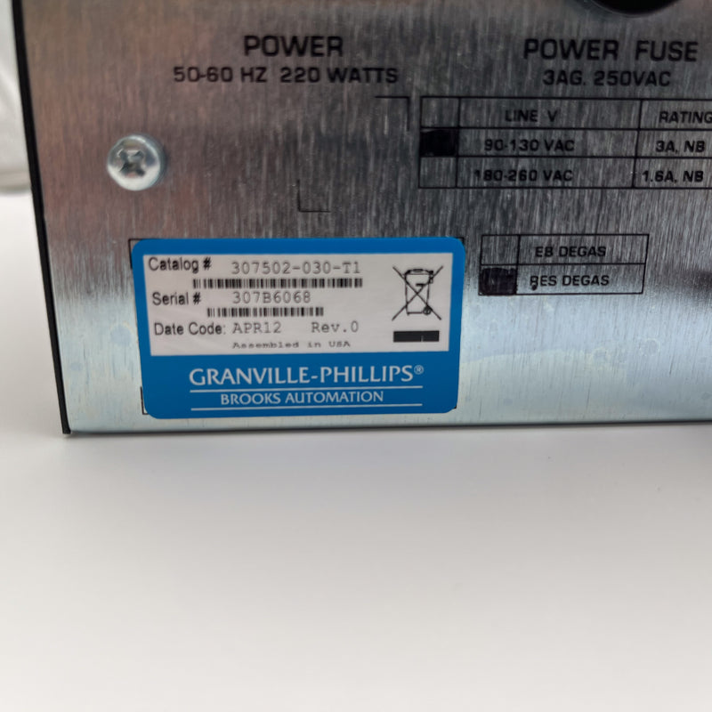 Granville Phillips 307 Vacuum Gauge Controller