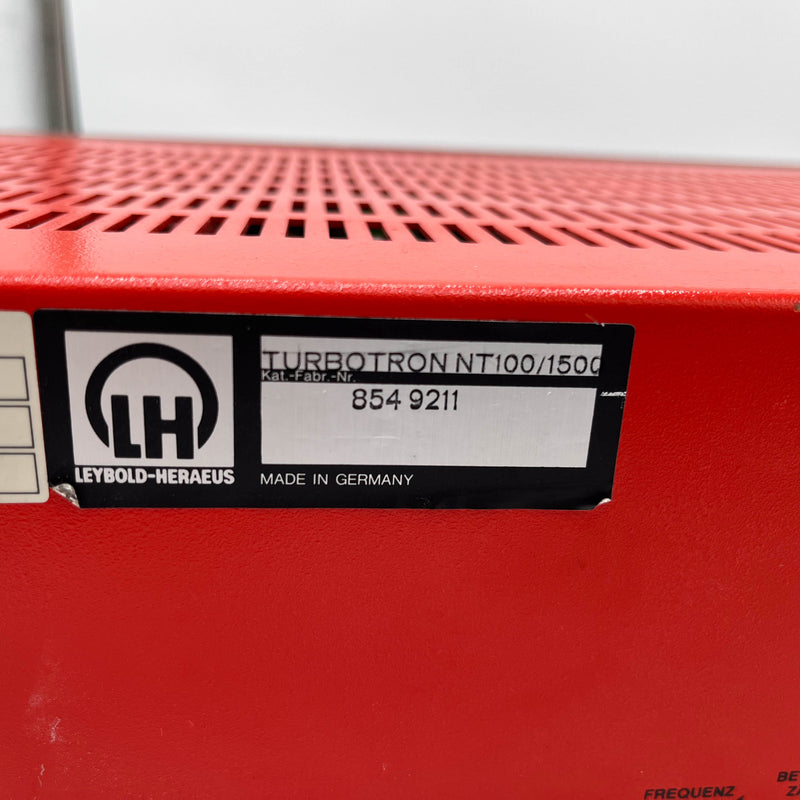 Leybold Turbotronik NT 1000 / 1500 Turbomolecular Pump Controller / Power Supply Unit