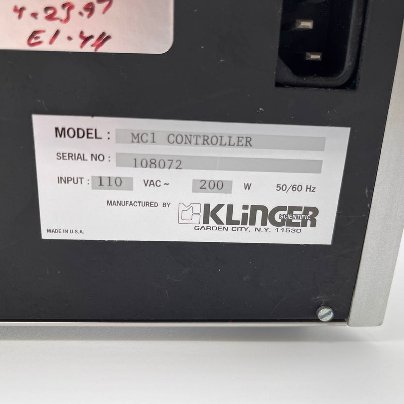 Klinger MC 1 Programmable Motor Controller