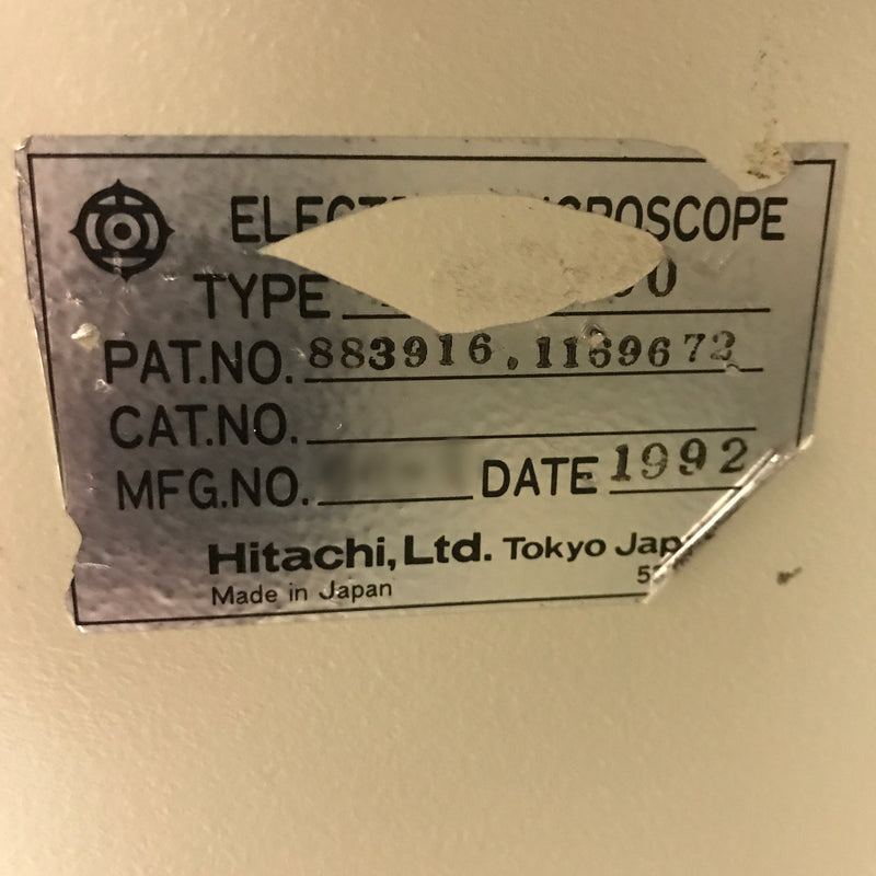 Hitachi HF 2000 TEM (Transmission Electron Microscope)