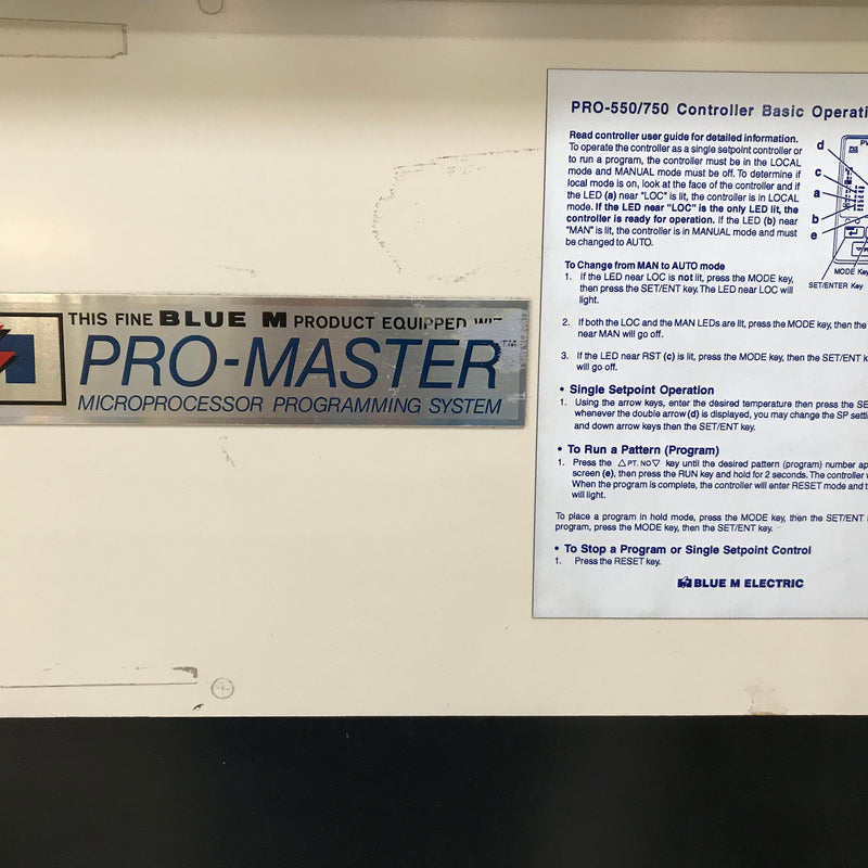 Blue M Pro Master Inert Gas Oven