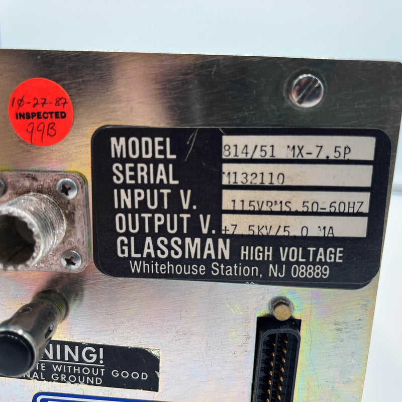 Glassman MX 7 5 P DC Power Supply