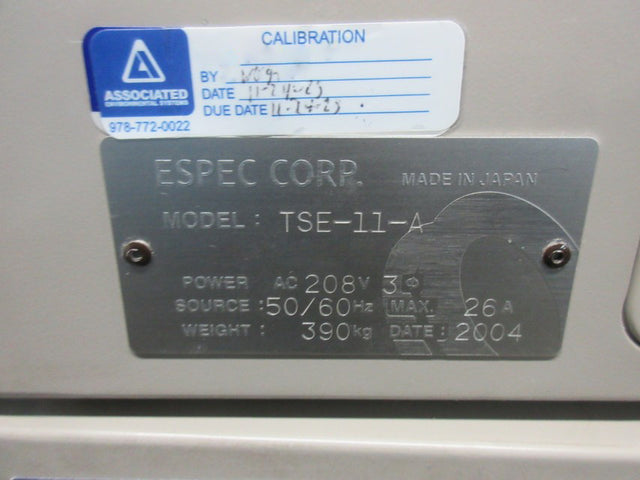 ESPEC TSE 11 A Thermal Shock Chamber