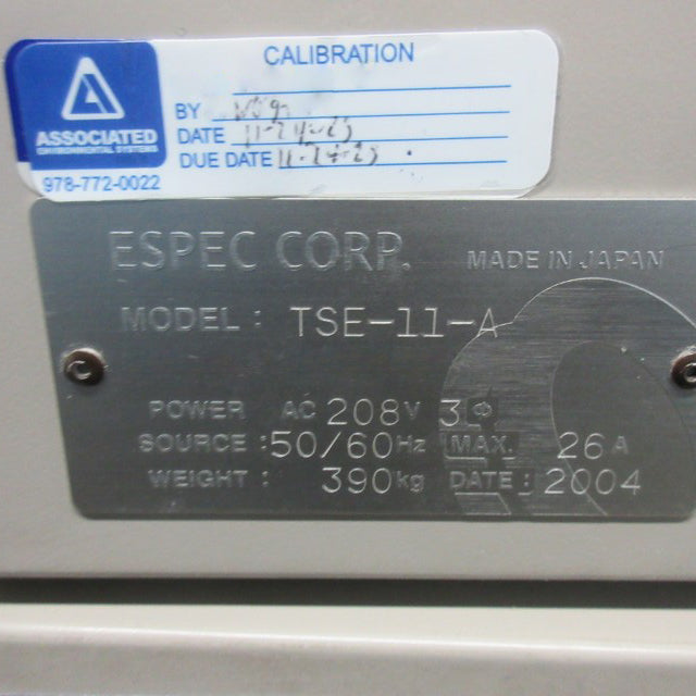 ESPEC TSE 11 A Thermal Shock Chamber