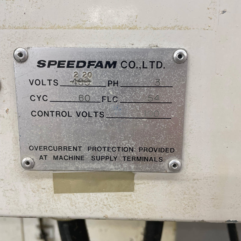 Speedfam Double Sided Lapper