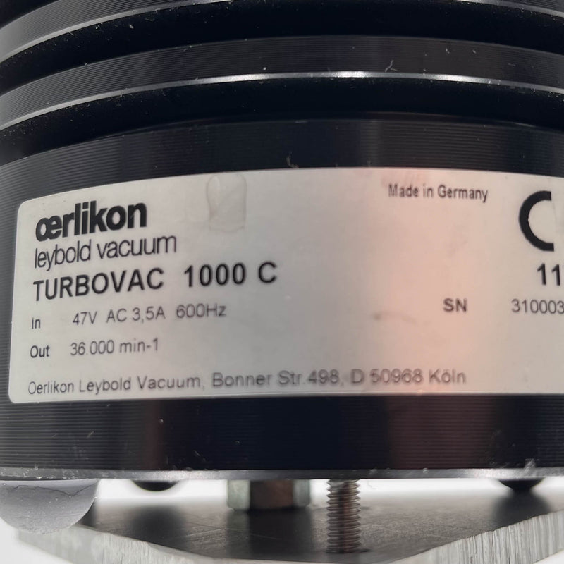 Leybold Turbovac 1000 C Turbomolecular Vacuum Pump