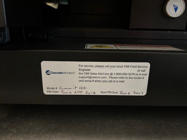 Cascade Microtech Summit 12000 Prober
