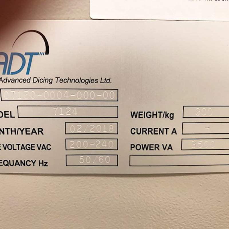 ADT 7124 Dicing Saw