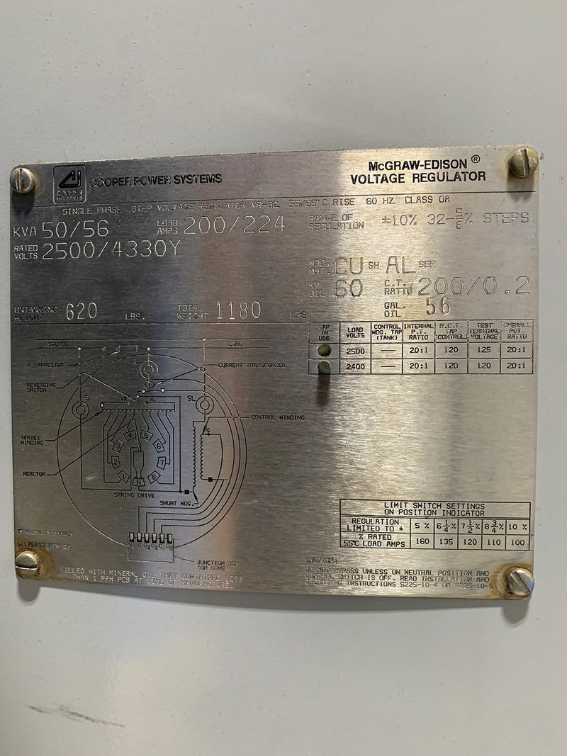 Cooper Power Systems VR 32 Voltage Regulator