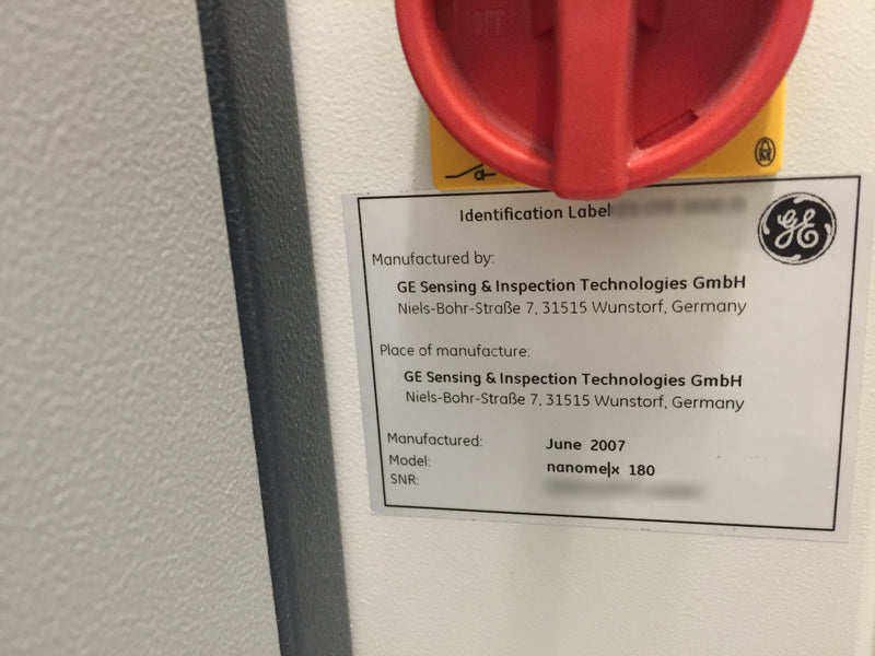 GE Nanomex 180 X-ray Machine
