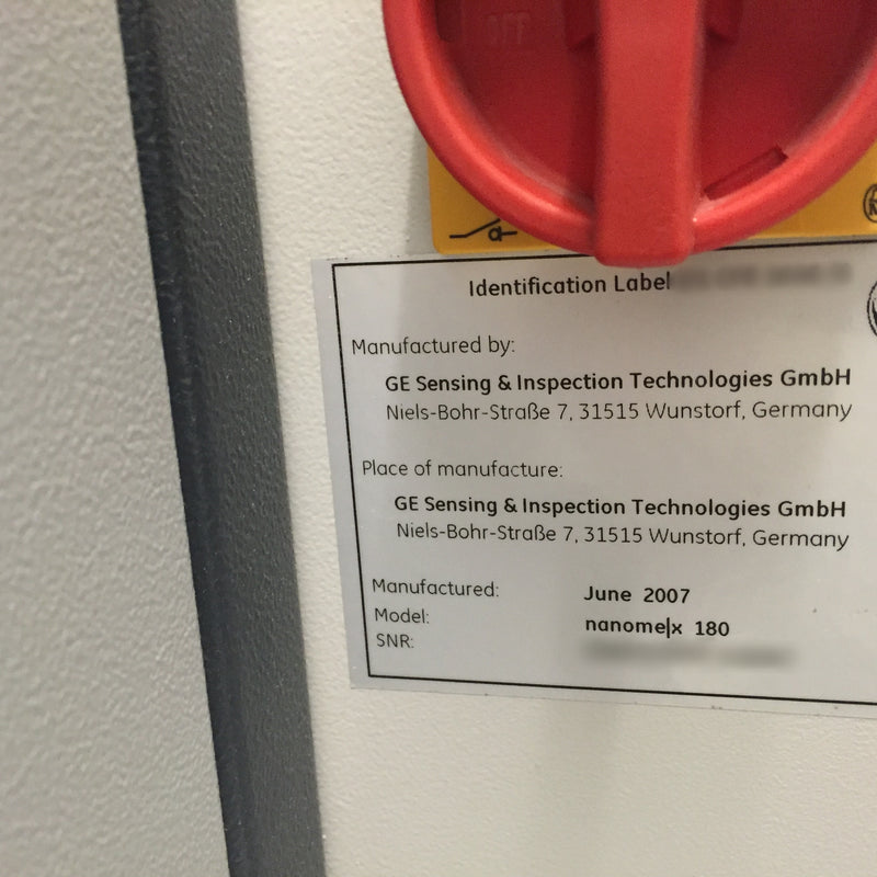 GE Nanomex 180 X-ray Machine