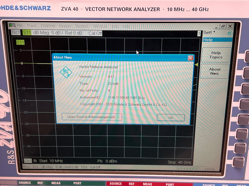 Rhode & Schwartz ZVA 40 Vector Network Analyzer