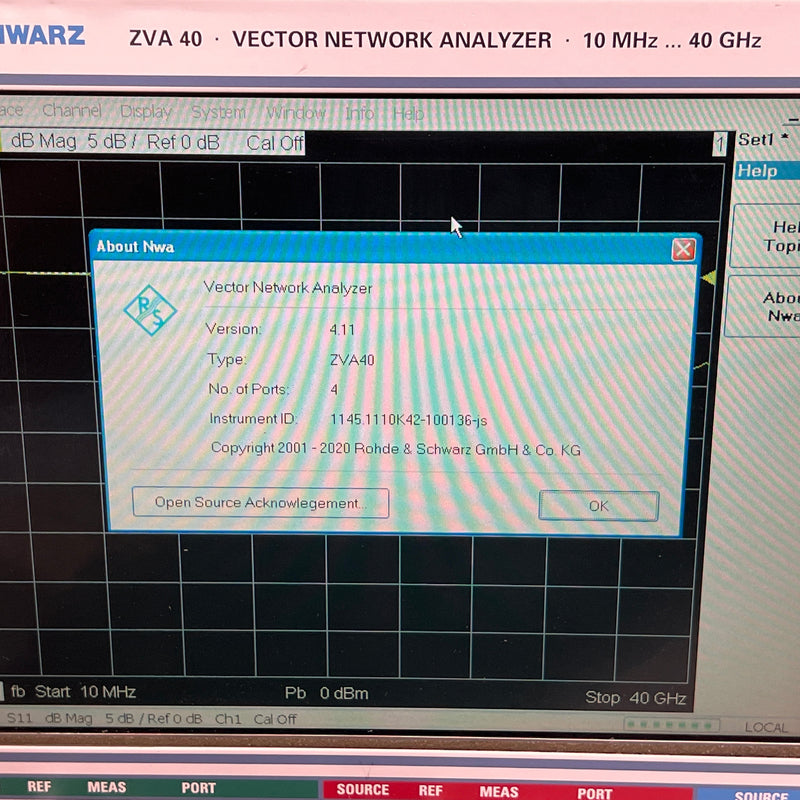 Rhode & Schwartz ZVA 40 Vector Network Analyzer