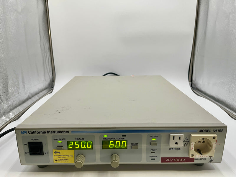 California Instruments 1251 RP Power Source