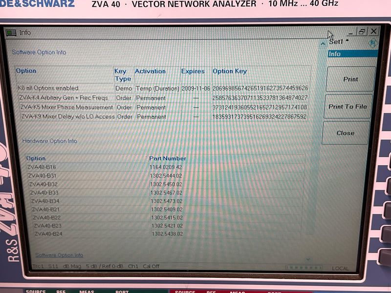 Rhode & Schwartz ZVA 40 Vector Network Analyzer