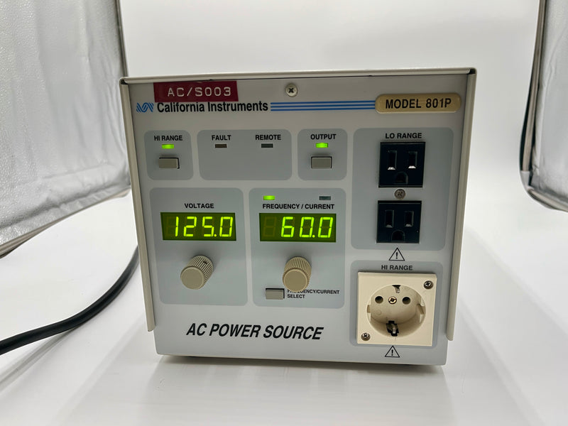 California Instruments 801 P AC Power Source