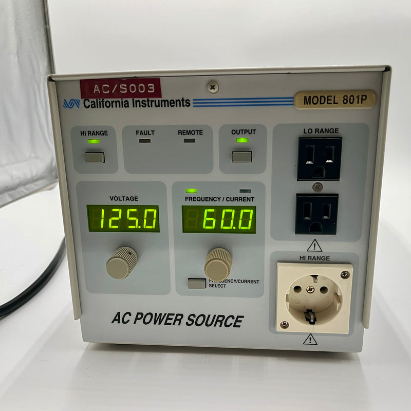 California Instruments 801 P AC Power Source
