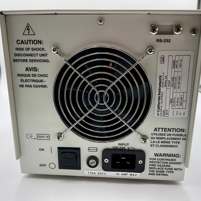 California Instruments 801 P AC Power Source