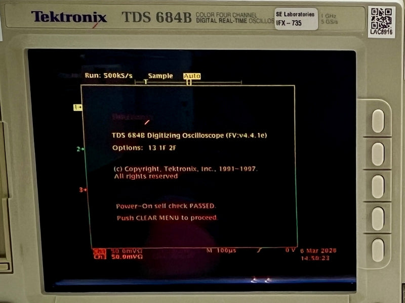 Tektronix TDS 684 B Digital Real-Time Oscilloscope