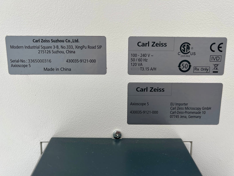 Zeiss Axioscope 5 Microscope