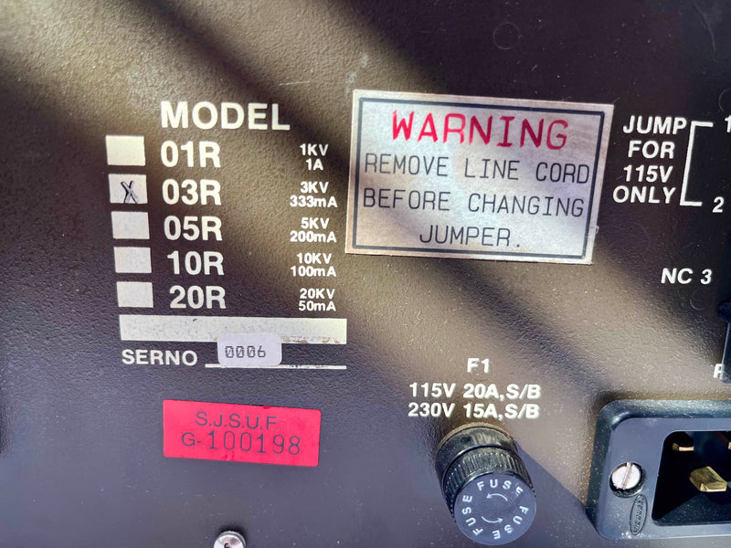 Bertan Series 105 High Voltage Power Supply