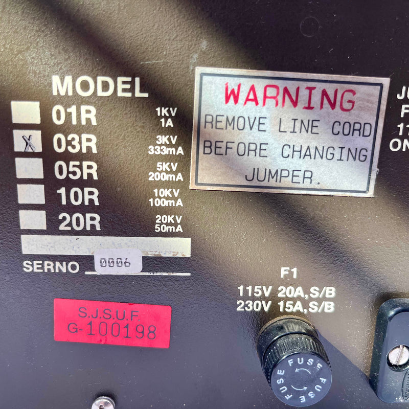 Bertan Series 105 High Voltage Power Supply
