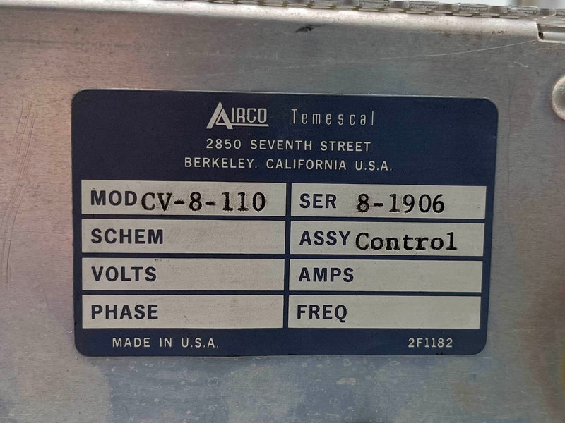 Airco / Temescal CV 8 E-Beam Power Supply