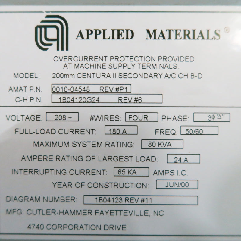 Applied Materials Centura II DPS (Decoupled Plasma Source)