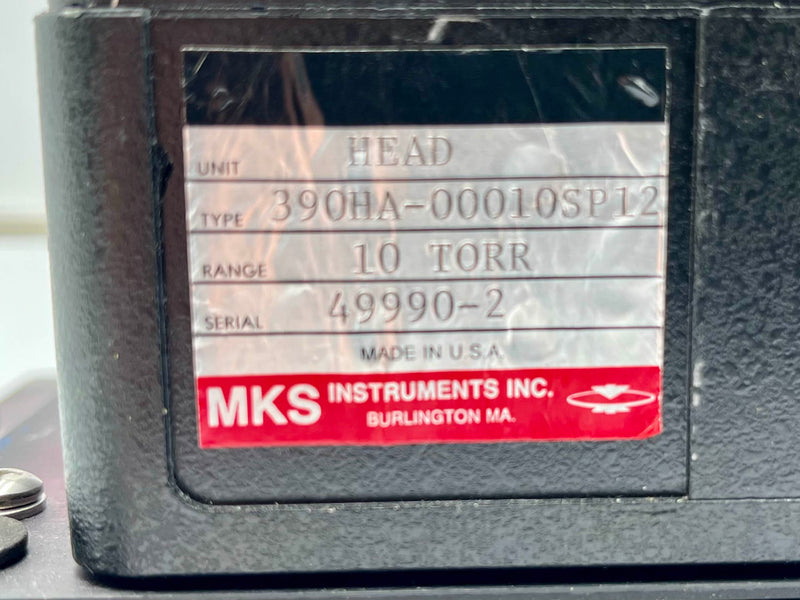 MKS Baratron 390 HA 00010 SP 12 Pressure Sensor