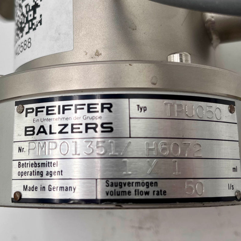 Pfeiffer TPU 050 Turbomolecular Vacuum Pump