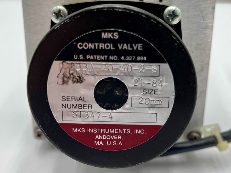 MKS 253 A 20 40 2 S Control Valve