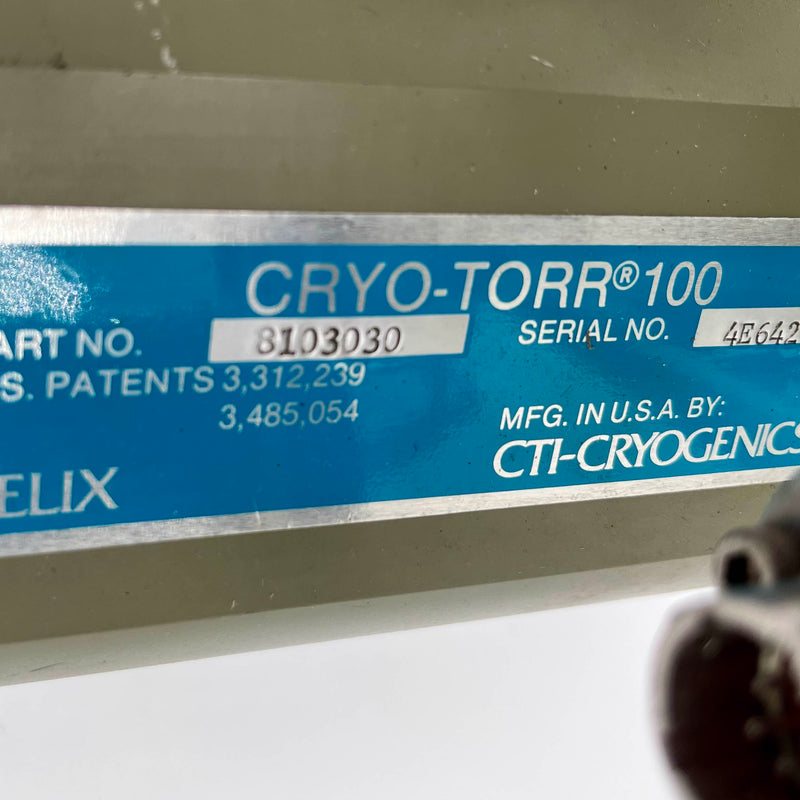 CTI Cryo-Torr 100 High Vacuum Pump