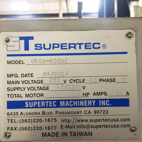 ST Supertec G 60 A - 80 CNC Cylindrical Grinder