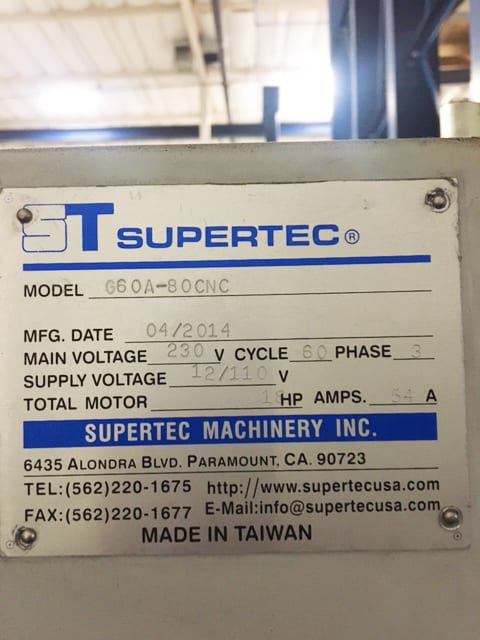 ST Supertec G 60 A - 80 CNC Cylindrical Grinder