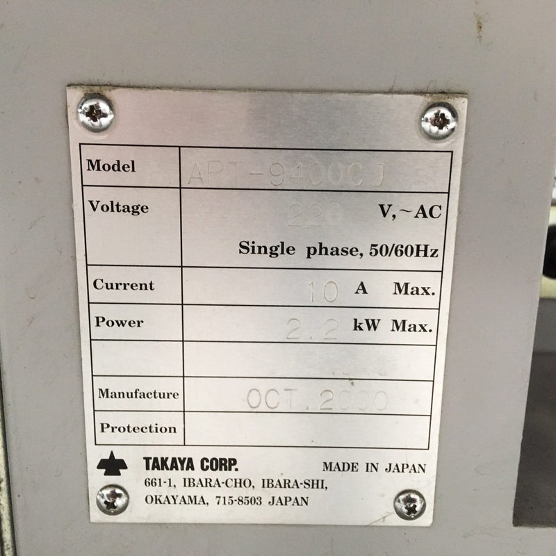 Takaya APT 9400 CJ Flying Probe