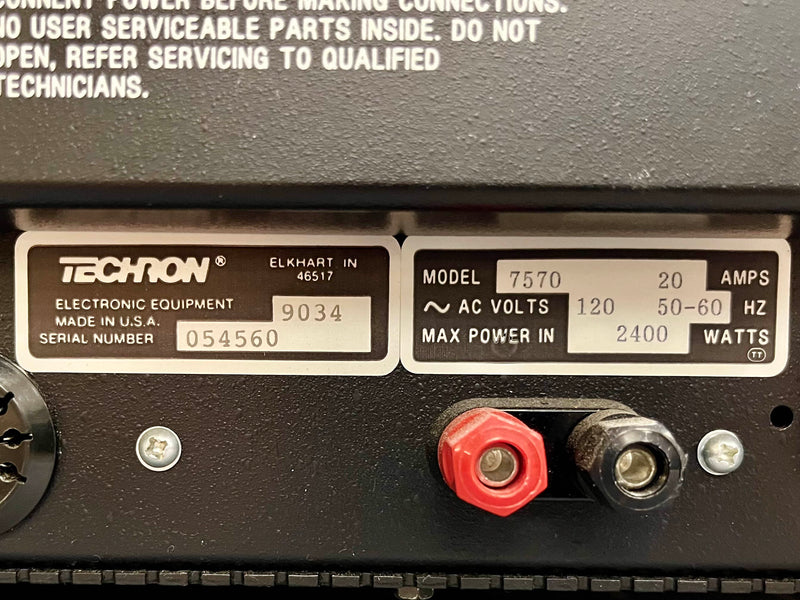 Techron 7570 Power Supply Amplifier