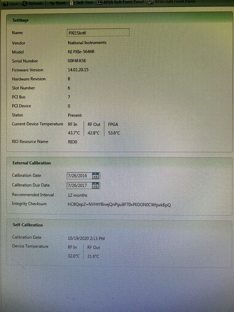 National Instruments NI PXIe 5646 R Vector Signal Transceiver