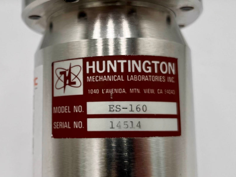 Huntington ES 160 High Vacuum Chamber Shut Off Valve