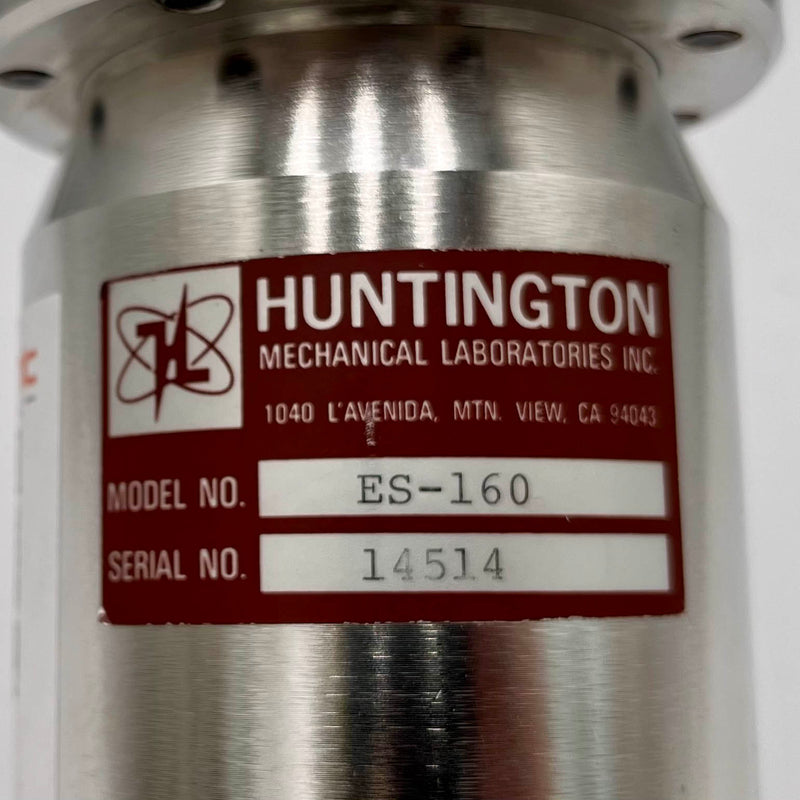 Huntington ES 160 High Vacuum Chamber Shut Off Valve