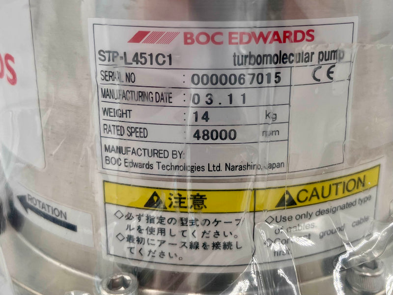 BOC Edwards STP L 451 C 1 Turbomolecular Pump