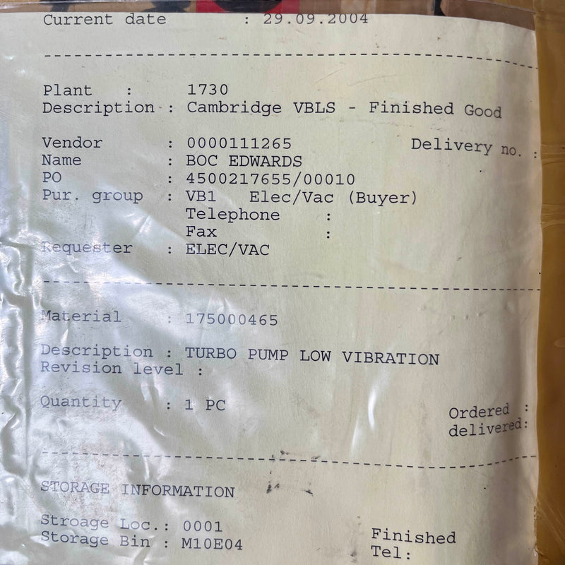 BOC Edwards STP L 451 C 1 Turbomolecular Pump