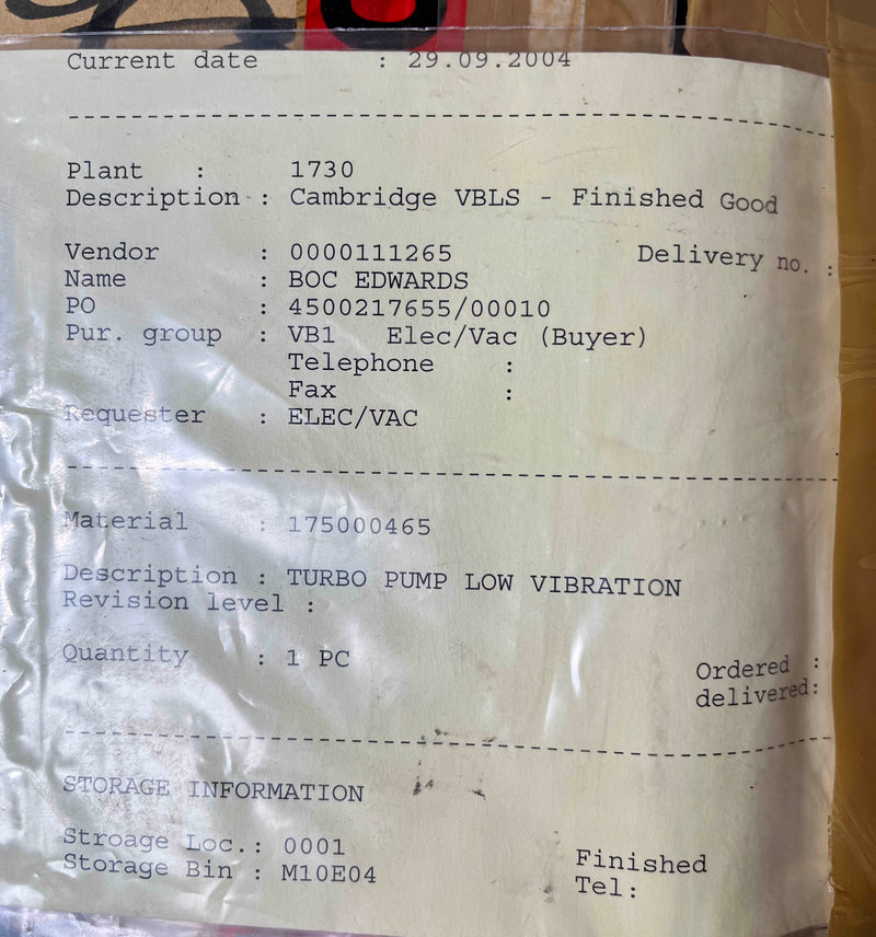 BOC Edwards STP L 451 C 1 Turbomolecular Pump