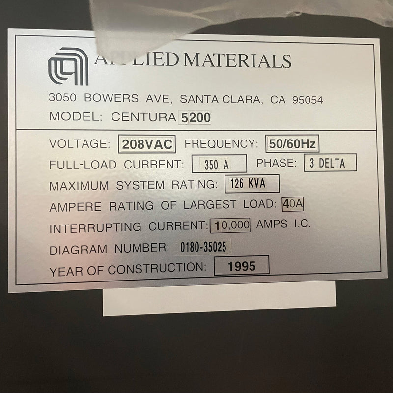 Applied Materials Centura 5200 DPS (Decoupled Plasma Source)